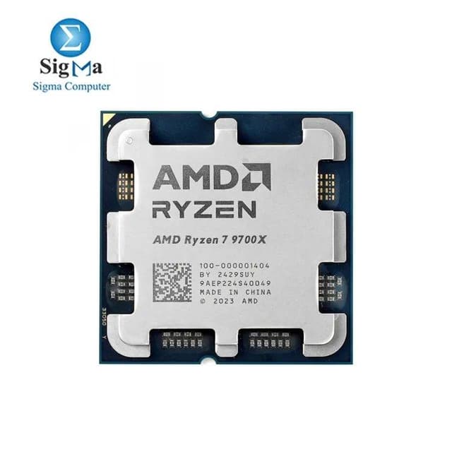 AMD Ryzen 7 9700X Tray – 8 Cores, 16 Threads, Up to 5.5 GHz, 65W TDP, DDR5, PCIe 5.0, Radeon Graphics, AM5 Socket.