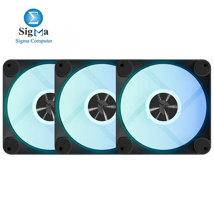 APNX FP1-R 120 Reverse KIT 3 FANS PWM ARGB BLACK 30mm Performance Fans + APNX HUB