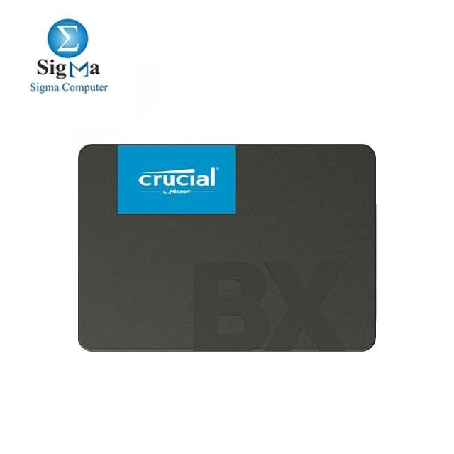 Crucial BX500 500GB SSD, SATA 6Gb/s, 2.5 (7mm), 550MB/s read, 500MB/s write, 120TBW