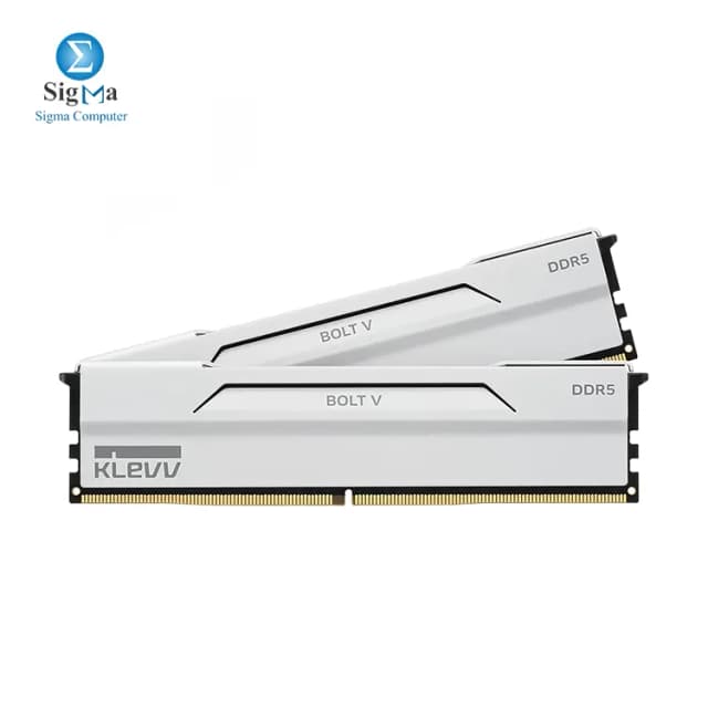 KLEVV Bolt V 32GB (2x16GB) DDR5 6400MHz CL32 - White (KD5AGUA80-64A320I)