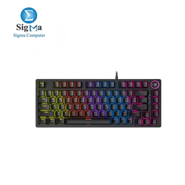 FANTECH Mechanical ATOM81 HERO MK875v2 Blue Switch - BIack ENGLISH\ARABIC