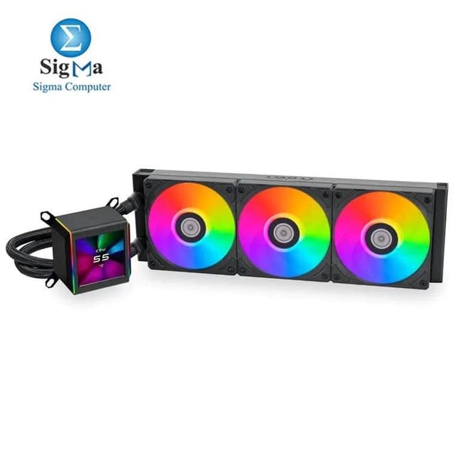 Lian-Li GA II LCD features a 2.88” 480×480 IPS screen, Asetek 8th Gen pump (3600 RPM), 399.5mm aluminum radiator, ARGB fans, and supports Intel LGA 1700/1200/115x & AMD AM5/AM4 sockets.