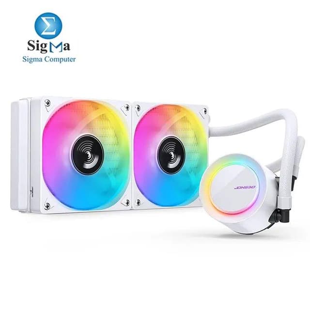 Jonsbo TG-240 ARGB White 240mm AIO Liquid CPU Cooler
