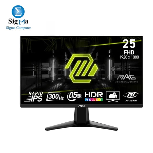 MSI MAG 255XF 25-inch, FHD, 300Hz, AMD FreeSync Premium, 0.5ms