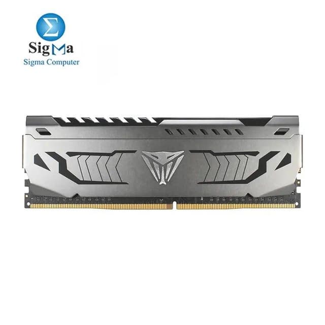 Patriot Viper Steel PVS48G320C6 – 8GB DDR4 3200MHz CL16, 1.35V, XMP 2.0, Gunmetal Heatspreader, Compatible with Intel & AMD