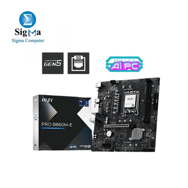MSI PRO B860M-E LGA1851 DDR5 mATX Motherboard