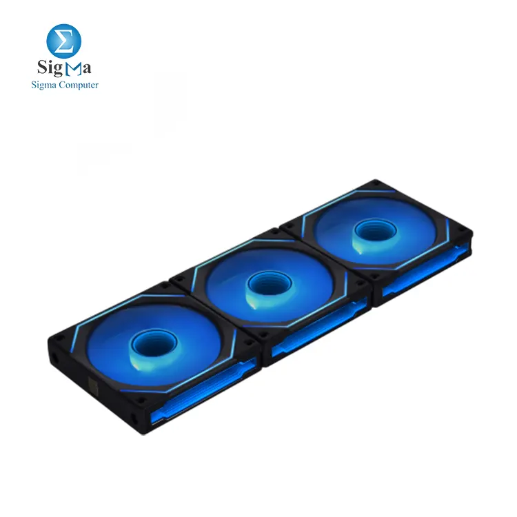 LIAN LI UNI Fan SL-INF 120MM ARGB Reverse Blade Revolutionized Daisy Chain Black 3 Fans With Controller Fan-12RSLIN3B BLACK