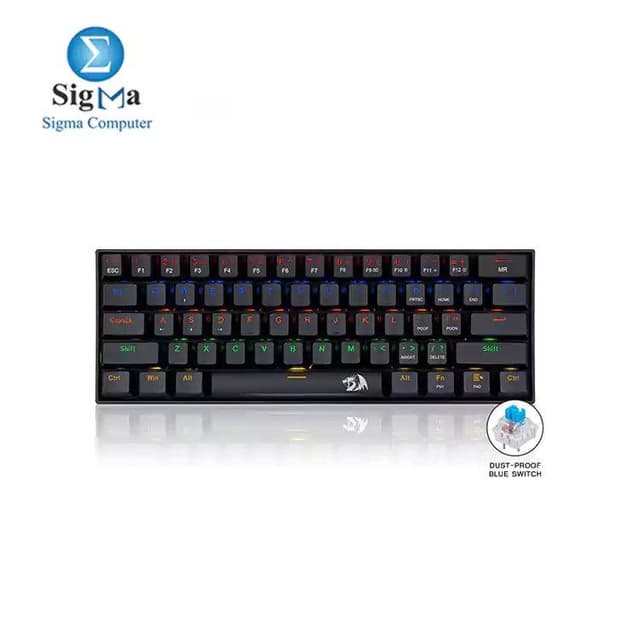 Redragon K606R Lakshmi Gaming Keyboard Blue Switch (Black)