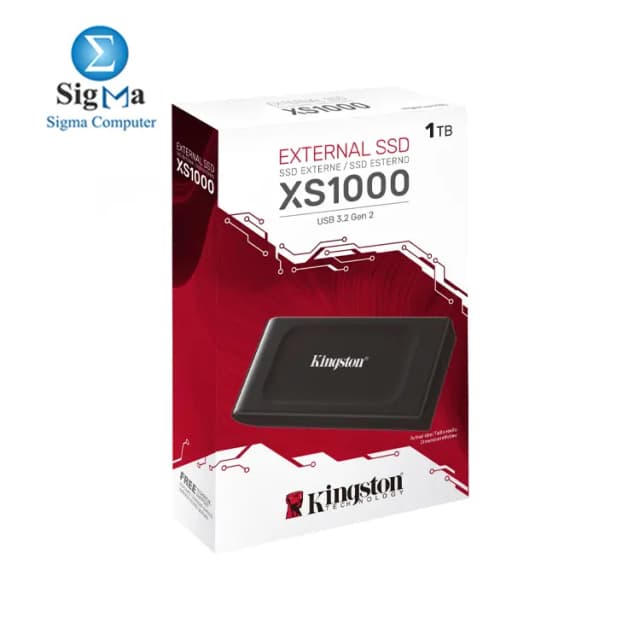 Kingston XS1000 External SSD 1TB Black USB 3.2 Gen 2