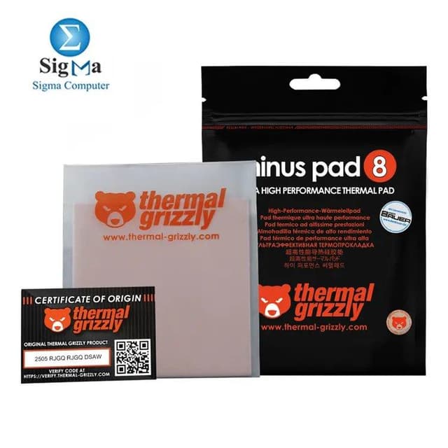 Thermal Grizzly Minus Pad 8 100x100x3.0mm Thermal Pad - TG-MP8-100-100-30-1R