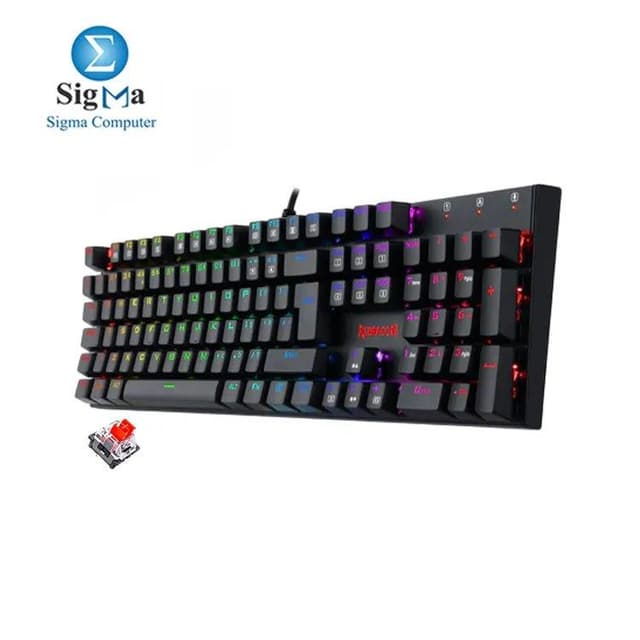 REDRAGON RUDRA K565E RAINBOW ELITE Backlight Mechanical Gaming - RED Switches