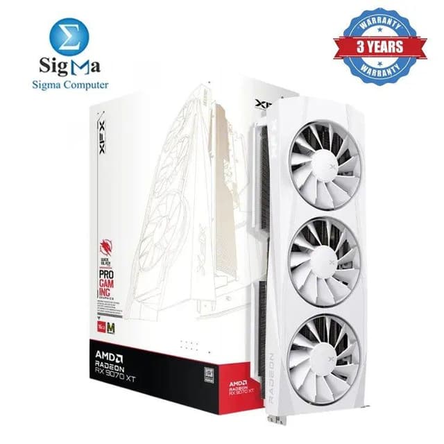 XFX Quicksilver RX9070XT White Magnetic Air16G DDR6 (TRIPLE FAN)