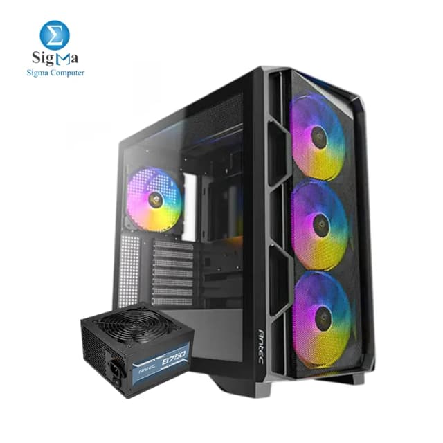 ANTEC AX1000 Lite 4Fan 120M ARGB+PSU Antec Atom B750 Bronze Certified