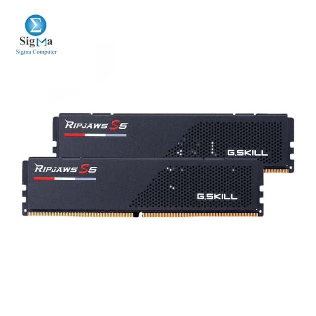 G.SKILL Ripjaws S5 64GB (2x32GB) DDR5 6000MT/s Desktop Computer Memory U-DIMM - Matte Black (F5-6000J3636F32GX2-RS5K)