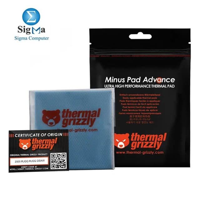 Thermal Grizzly Minus Pad Advance 100x100x2.0mm 2 Pcs Thermal Pad - TG-MP-A-100-100-20-2