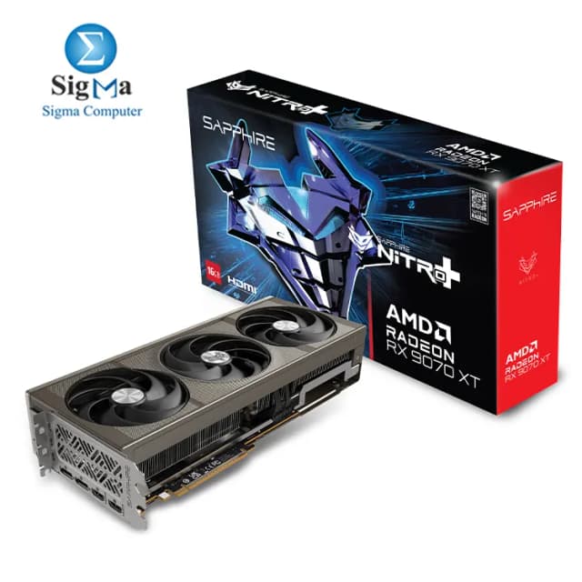 SAPPHIRE VGA NITRO+ AMD RADEON RX 9070 XT GAMING OC 16GB DUAL HDMI DUAL DP