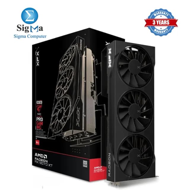 XFX SWFT RX9070XT Black 16G DDR6 (TRIPLE FAN)(RX-97TSWF3B9)