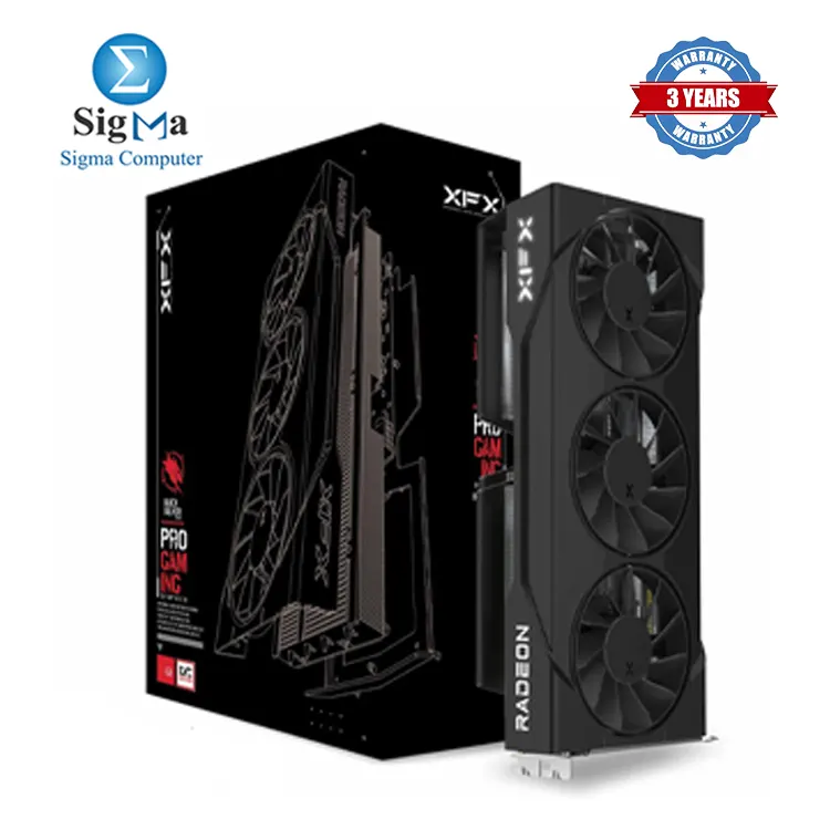 XFX Swift AMD Radeon RX 9060 XT OC Triple Fan Gaming Edition 16GB AMD RDNA 4 16GB GDDR6 3320 MHz Boost PCIe 5.0 Triple Fan 2x DP 2.1 1x HDMI 2.1 1x 8-pin