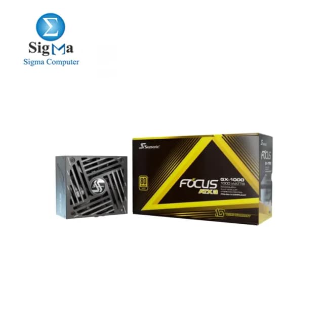 SEASONIC Focus GX-1000 ATX3 1000W Atx 3.1 80 Plus Gold Fully Modular Hybrid Fan Power