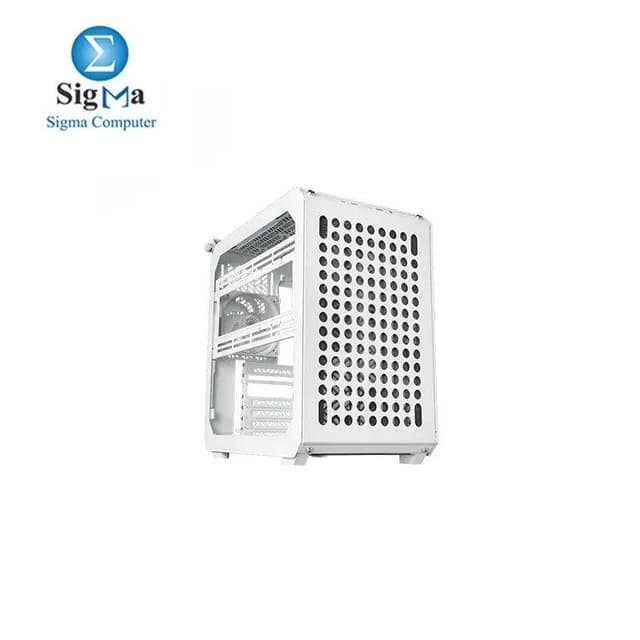 Cooler Master QUBE 500 Flatpack White High Airflow Gaming ATX PC Mid-Tower