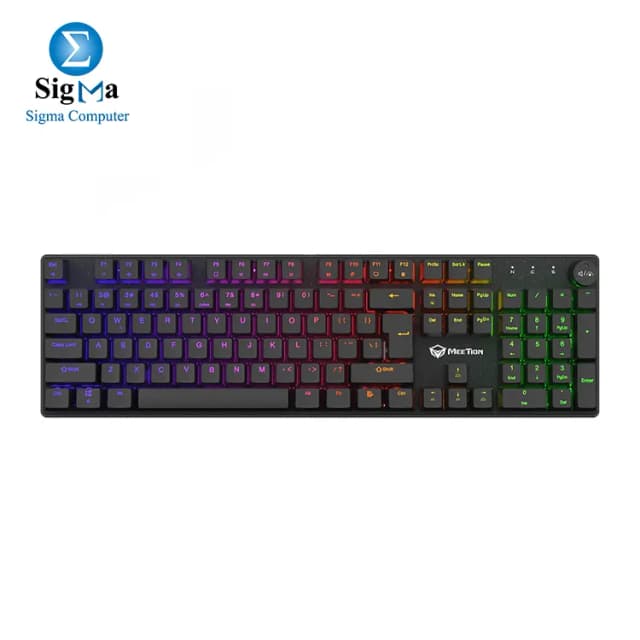MEETION MK009RD Rainbow Hot Swappable Red switch Arabic Wired Mechanical Keyboard