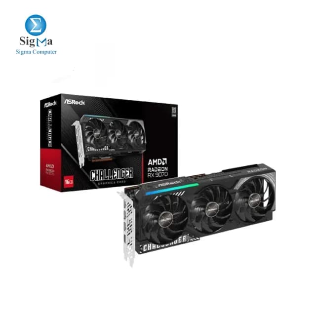 ASROCK AMD Radeon RX 9070 Challenger 16GB.