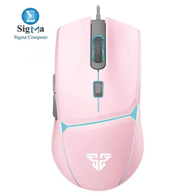FANTECH CRYPTO VX7 Sakura Edition Pink – Optical sensor, 8,000 DPI, 6 programmable buttons, Huano switches, braided cable.