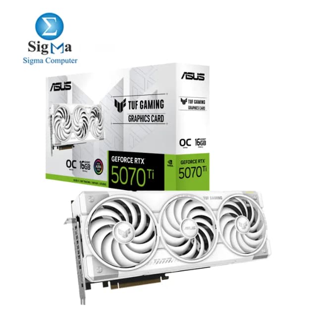 ASUS TUF Gaming GeForce RTX 5070 Ti 16GB GDDR7 White OC Edition