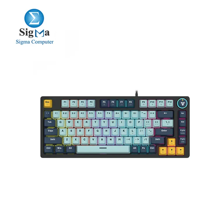 FANTECH MK875v2 ATOM81 Mechanical Keyboard Sky Blue Red Switch