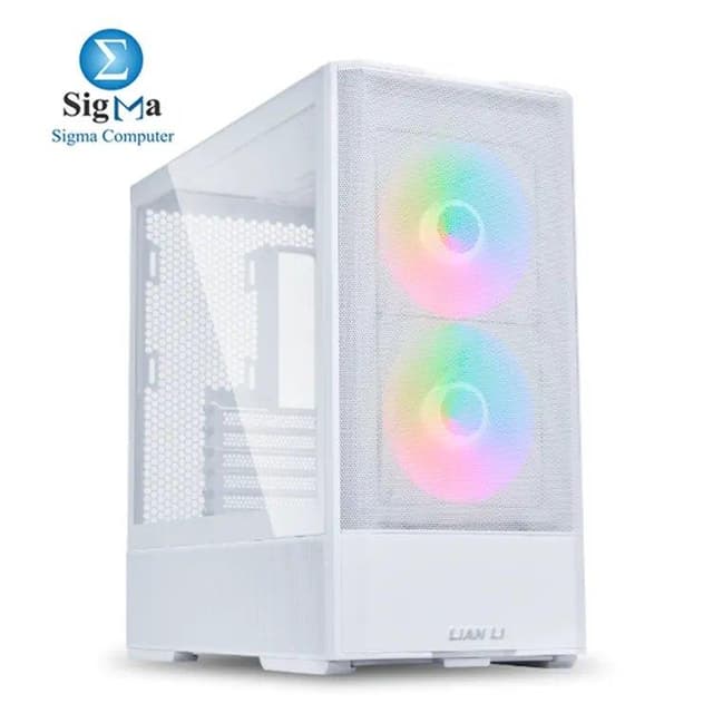 LIAN LI Lancool 207 RGB White Mid Tower Gaming Case-LAN207RW