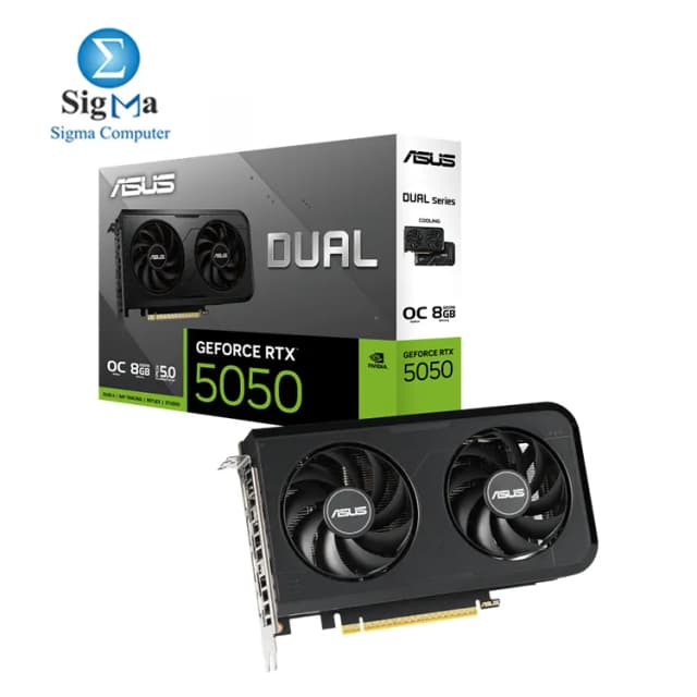 ASUS Dual GeForce RTX 5050 8GB GDDR6 OC Edition