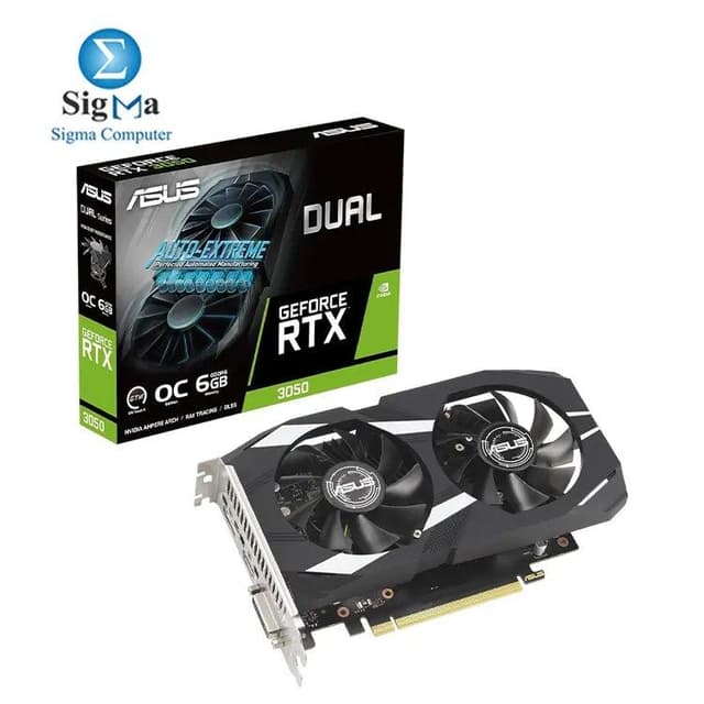 ASUS Dual GeForce RTX 3050 OC Edition 6GB GDDR6