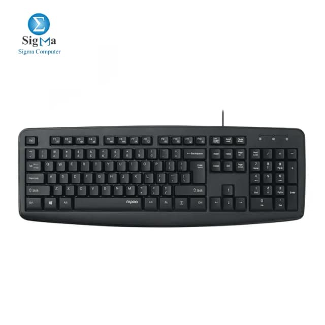 Rapoo NK2600 USB Keyboard Black AR\EN
