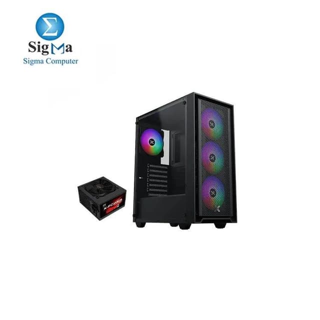 Xigmatek Sky II FIXED RGB with X-Power 600W 80+ White Mid Tower Case