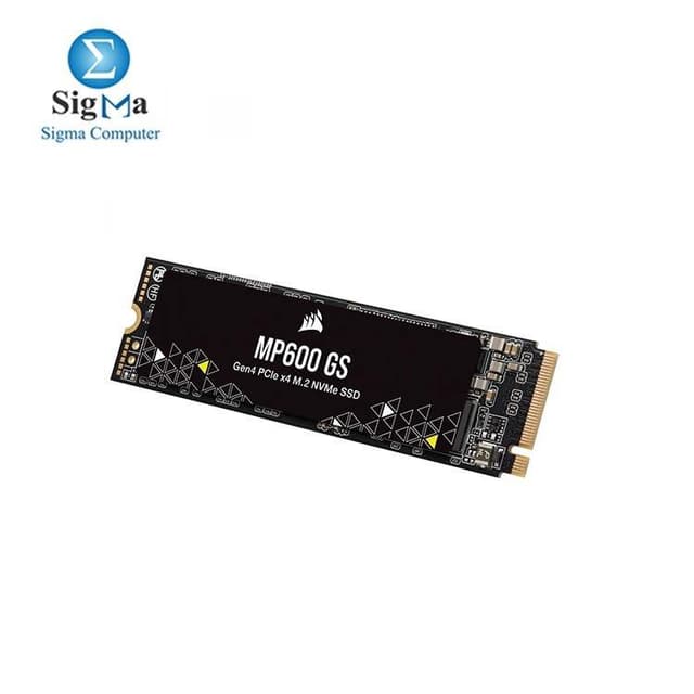 Corsair MP600 GS 1TB PCIe Gen4 x4 NVMe M.2 SSD – High-Density TLC NAND – M.2 2280 – DirectStorage Compatible - Up to 4,800MB/sec – Great for PCIe 4.0 Notebooks - Black