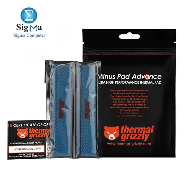 Thermal Grizzly Minus Pad Advance 120x20x3.0mm 4 Pcs Thermal Pad - TG-MP-A-120-20-30-4