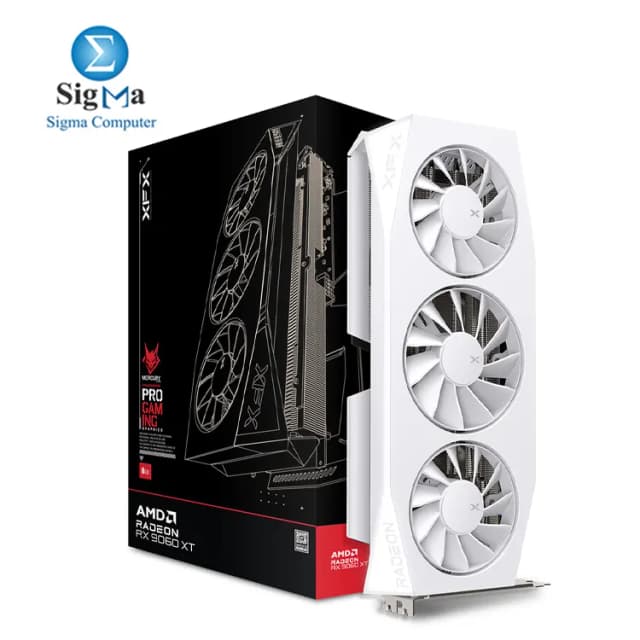XFX MERCURY LED RX9060XT White 16G OC DDR6 (TRIPLE FAN) (RX-96TMERCW9)