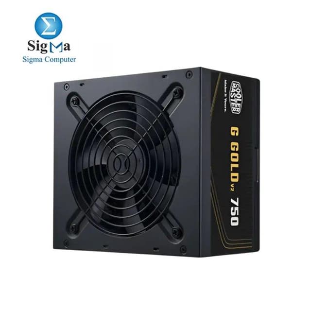 Cooler Master G Gold 750 V2, 750W, 80 PLUS Gold, Non-Modular, 120mm HDB Fan, ATX 12V Ver. 3.1, 4x PCI-e 6+2 Pin, 6x SATA