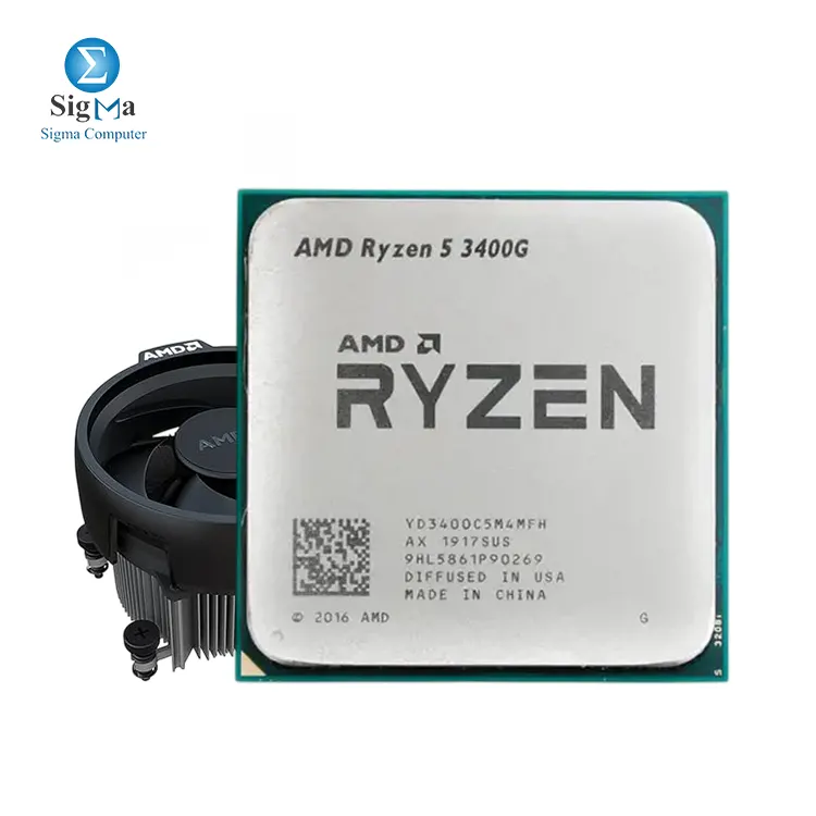 AMD Ryzen 5-3400G TRAY+FAN (4Core - 8Thread) 4M Cache, 3.7 GHz UP TO 4.2GHz, PCIe 3.0, Vega 11