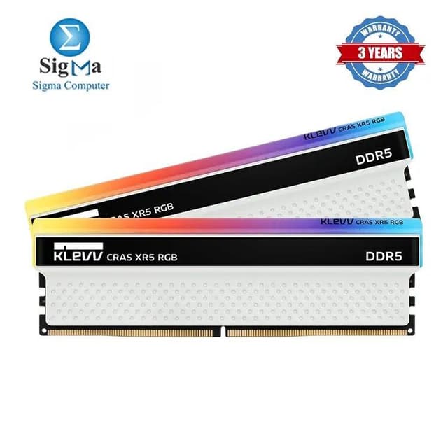 KLEVV CRAS XR5 RGB DDR5 32GB (2x16GB) 8000MHz CL38 A-DIE 1.55V Gaming Desktop Ram Memory SK Hynix Chip XMP 3.0 Ready (KD5AGUA80-80R380S)