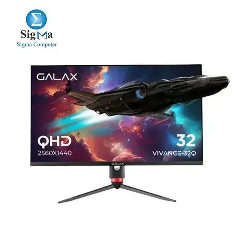 GALAX VIVANCE-32Q Gaming Monitor (VI-32Q) 32inch - 2K - IPS - 165Hz - 1ms - G-Sync - HDR 10 - DCI-P3 95% - Borderless.