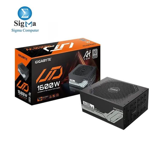 GIGABAYT UD1600PM PG5 ,1600W, 80PLUS Platinum, ATX 3.1 and PCIe Gen 5.0 ready, Japanese capacitors, Fully modular