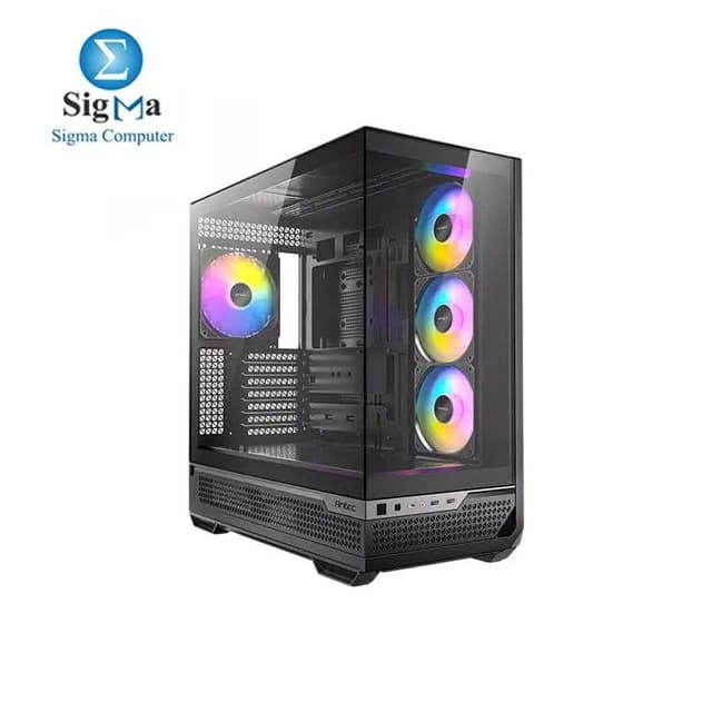 Antec C7 ARGB, RTX 40 GPU Support, 4 x 120mm ARGB PWM Fans Included, Vertical GPU Cooling, Type-C 10Gbps, Seamless Tempered Glass Front & Side Panels, 360mm Radiator Support, Mid-Tower E-ATX PC Case