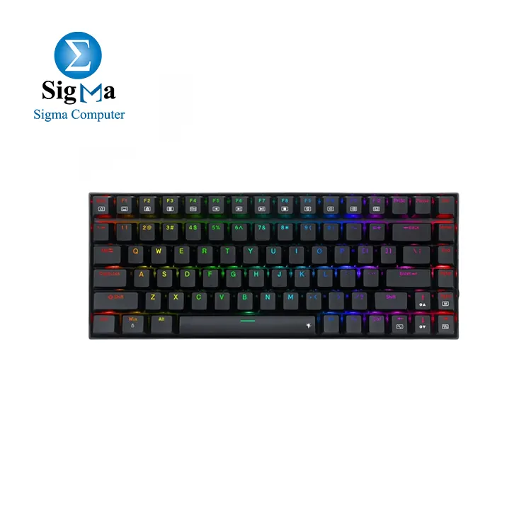 Redragon Phantom K629-RGB 75% Mechanical Gaming Keyboard - Red Switch - RGB - Black