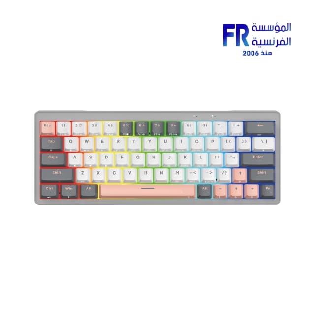Fantech Atom MK912 PRO63 Stellar Blue Switches Grey Wireless Mechanical Keyboard