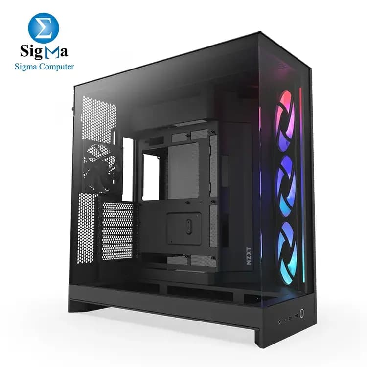NZXT H9 Flow 4 Fans RGB - Black - CM-H92FB-R1