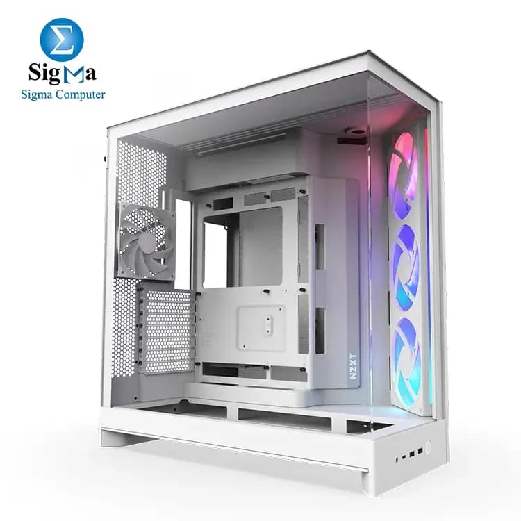 NZXT H9 Flow 4 Fans RGB White - CM-H92FW-R1
