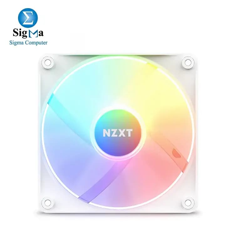 NZXT F120 RGB Core 120mm - 1800 RPM-78.86 CFM - WHITE - RF-C12SF-B1