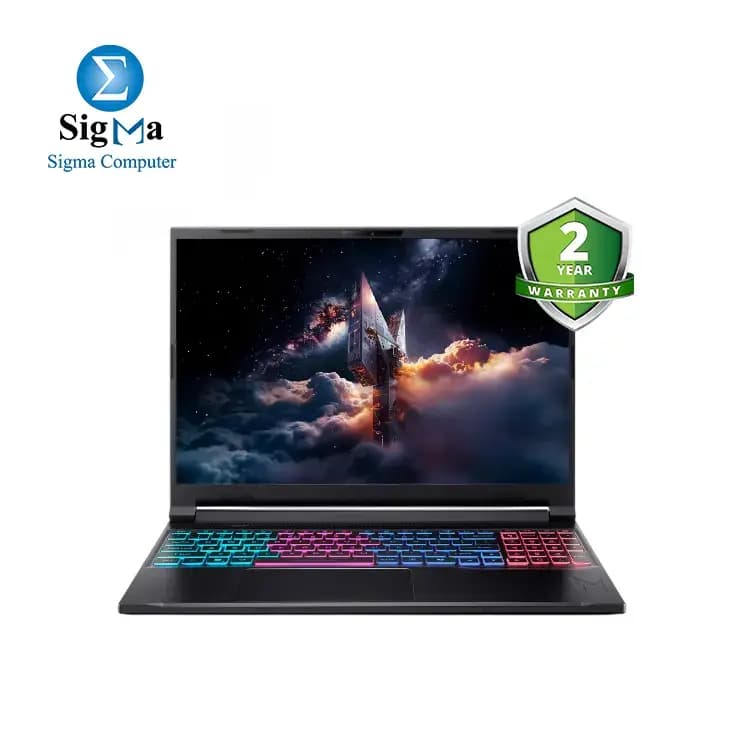 ACER Nitro V16S-ANV16S-71-76PU - Intel Core 7 240H - NVIDIA GeForce RTX 5070 8GB - 16GB DDR5 5600Hz - 512GB Nvme GEN 4 - 16-inch WQXGA IPS 180Hz - White Backlit - Windows 11.