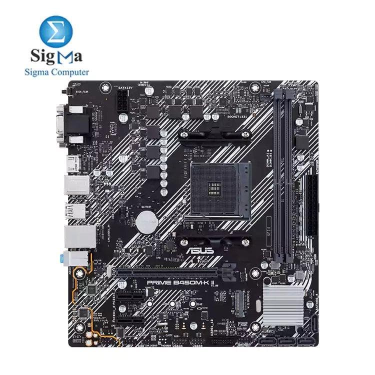 ASUS Prime B450M-K II Socket AM4 Motherboard
